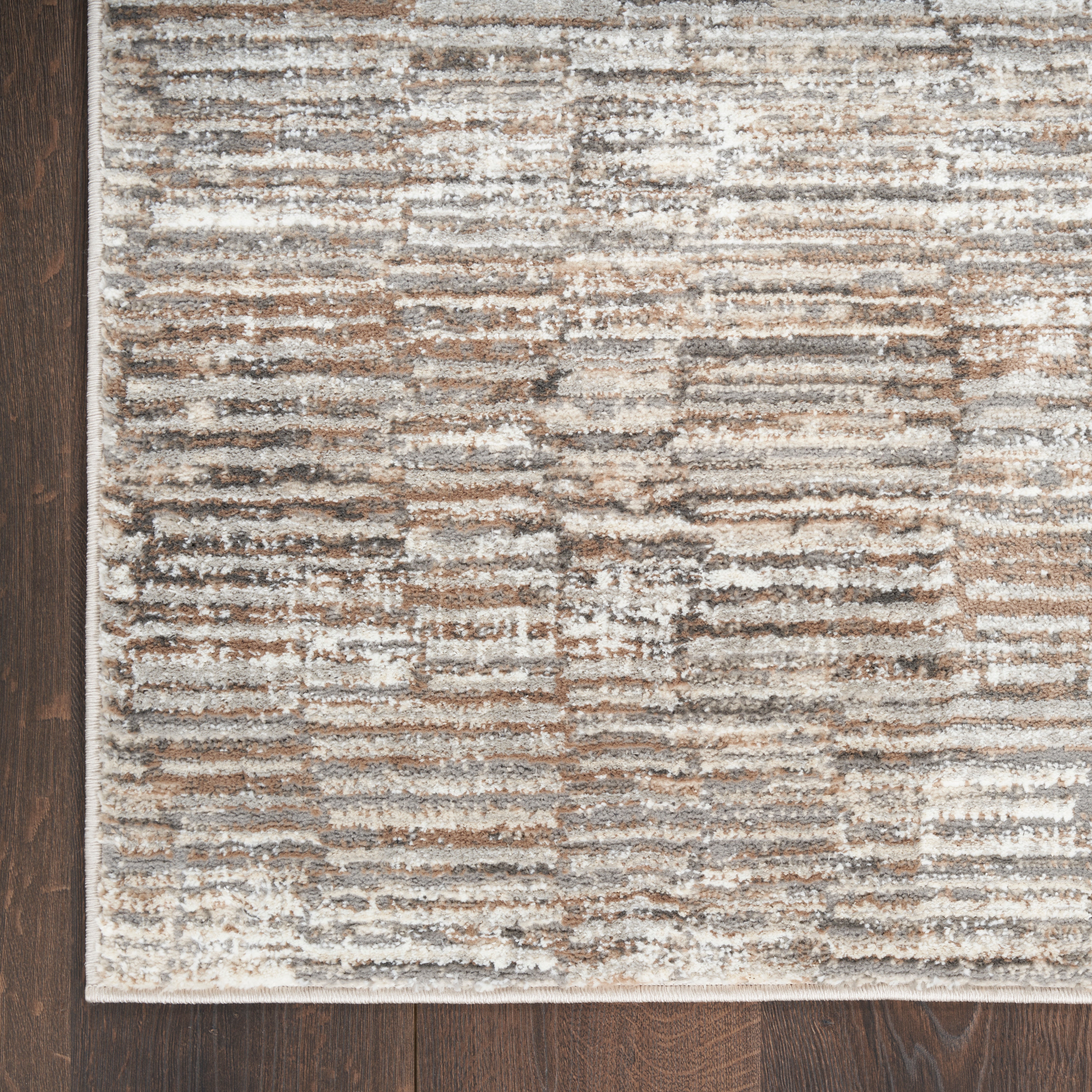 Nourison Sustainable Trends SUT06 Ivory/Mocha Brown Large Rectangle Rug